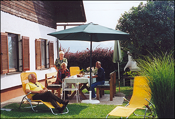 Garden with grill